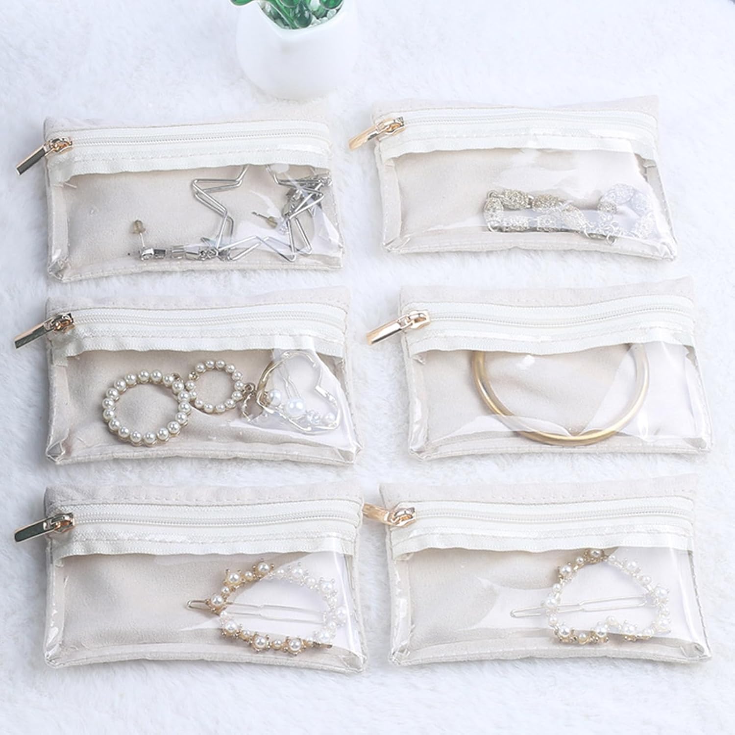Portable Jewelry Storage 12 Pieces Jewelry Bag Set for Necklaces Rings, Earrings Perfect for Organization Jewelry