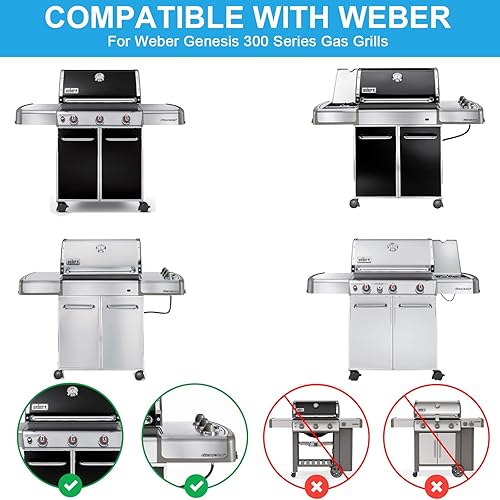 Miniatura 5 de Full Size Griddle Insert for Weber Genesis 300 Grill E-310 E-320 E-330, Genesis S-310 S-320 S-330, Genesis EP-310 EP-320 EP-330 CEP-310 CEP-330