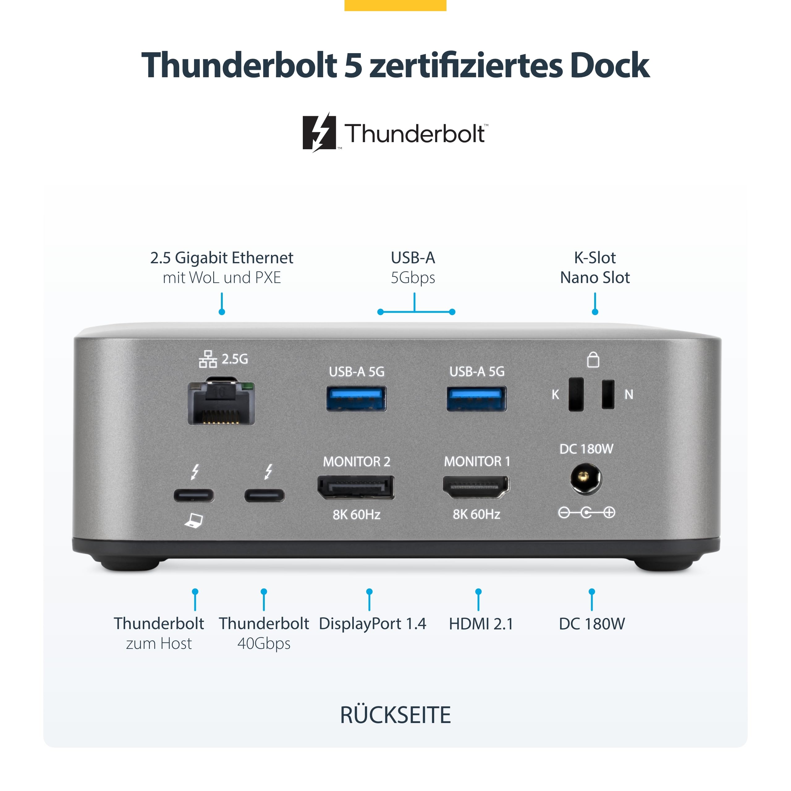 StarTech Thunderbolt 5 Dock – Bild 3