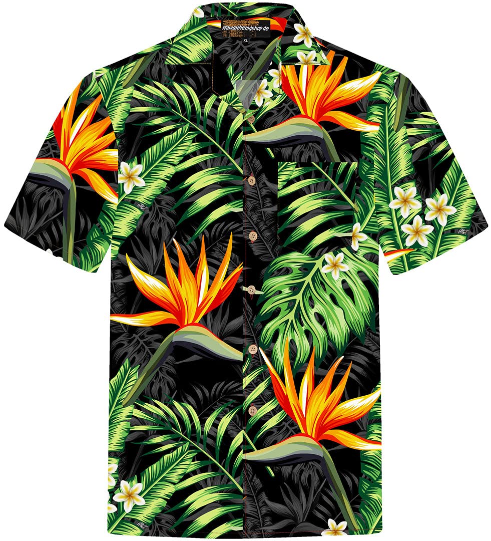 Hawaiian Shirts for Men Cotton Hawaii Floral Shirt S - 8XL