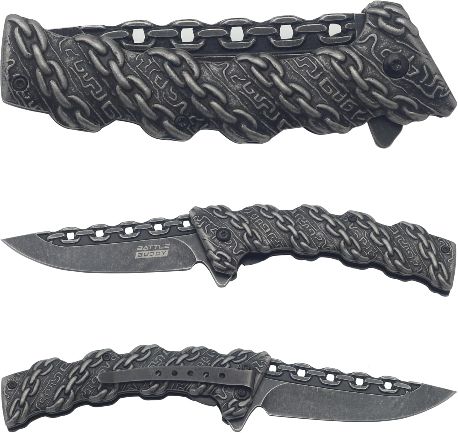 Funky Pocket Knife - Fun Camping & Hunting Accessories For Knife Collectors & Outdoorsmen, Abstract Designs & Graffiti Artwork Knife, 420 Stainless Steel Blade