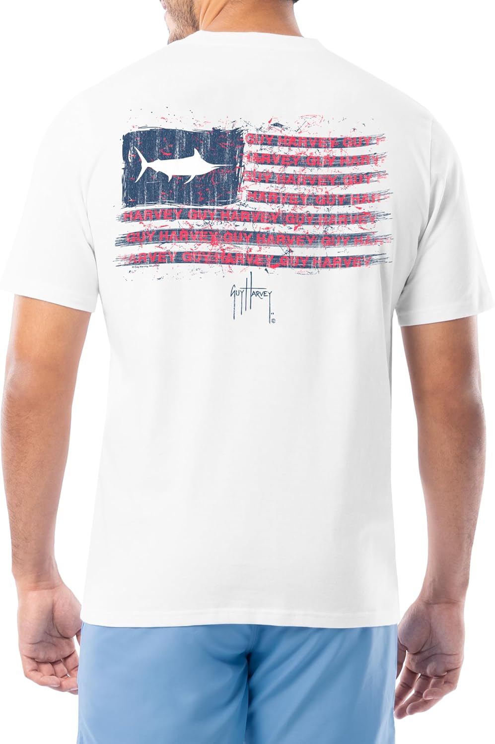 Guy Harvey Men’s Short Sleeve Cotton Graphic T-Shirt