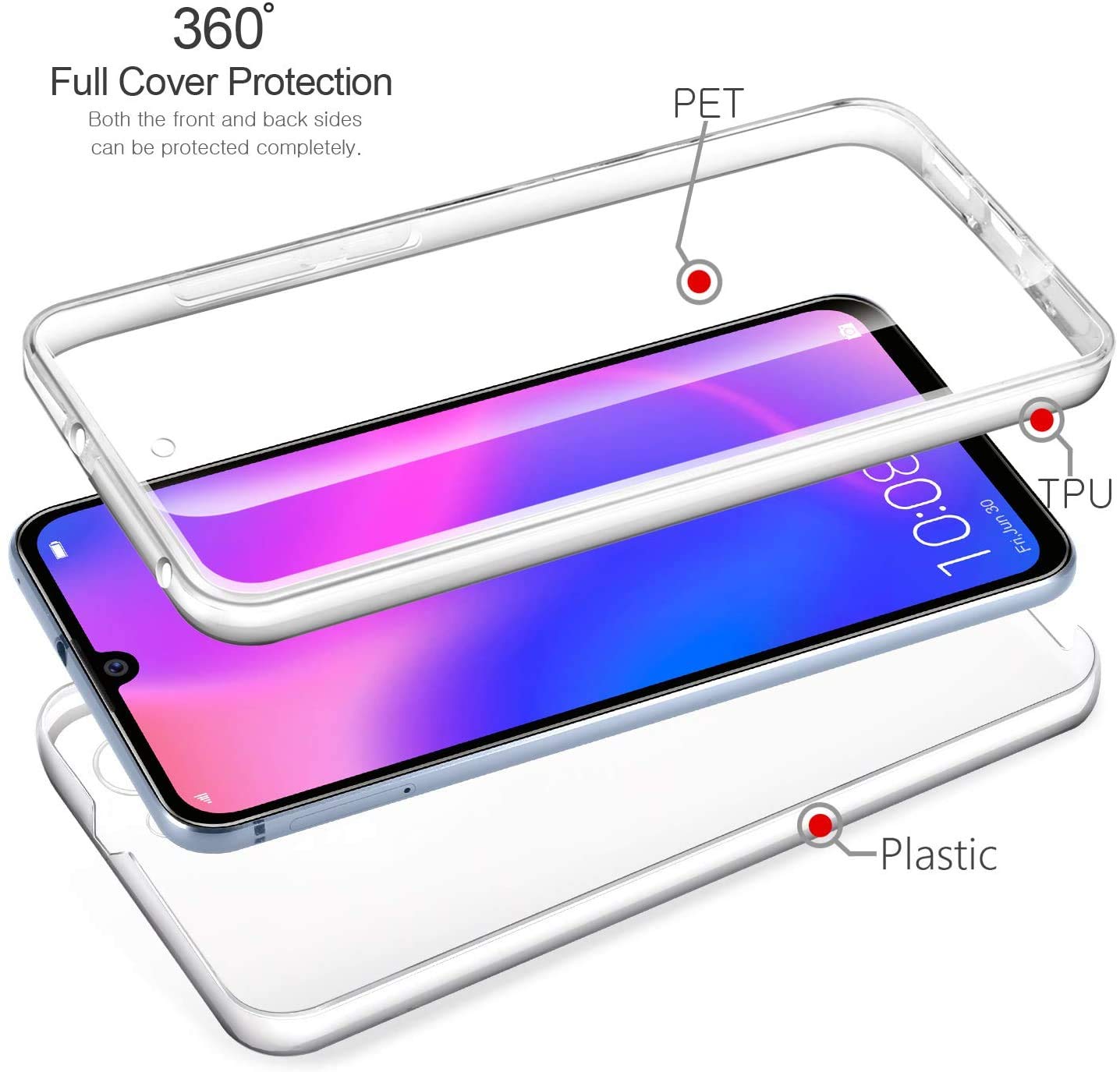 COVER CUSTODIA PER Huawei P40 Lite 5G in TPU morbido disegno L2 Natale