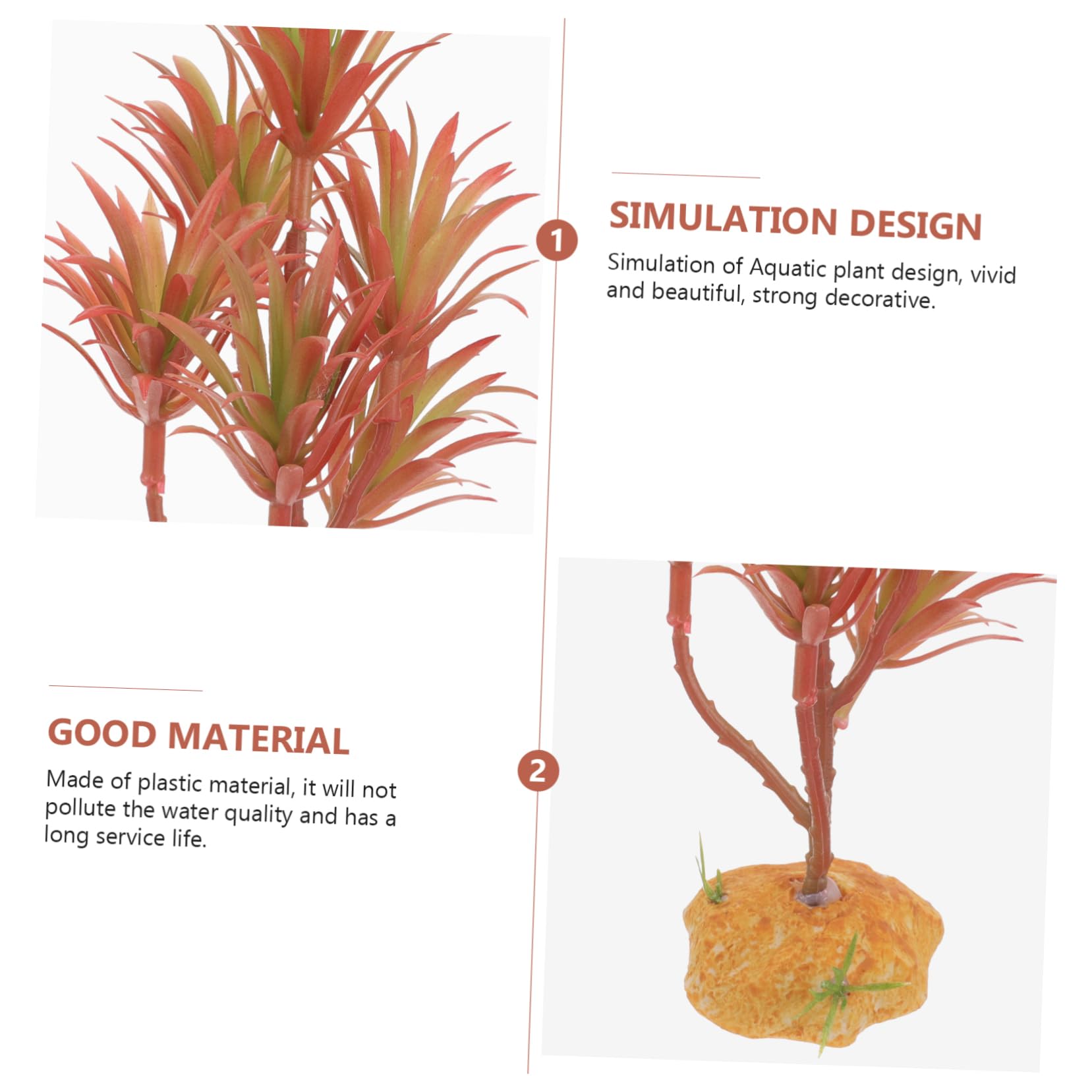 BESPORTBLE 4 Pz Piante verdi e paesaggistiche simulate piante d'acquario finte substrato dell'acquario decorazioni per acquari piante acquatiche artificiali decorazione dell'acquario di pesci