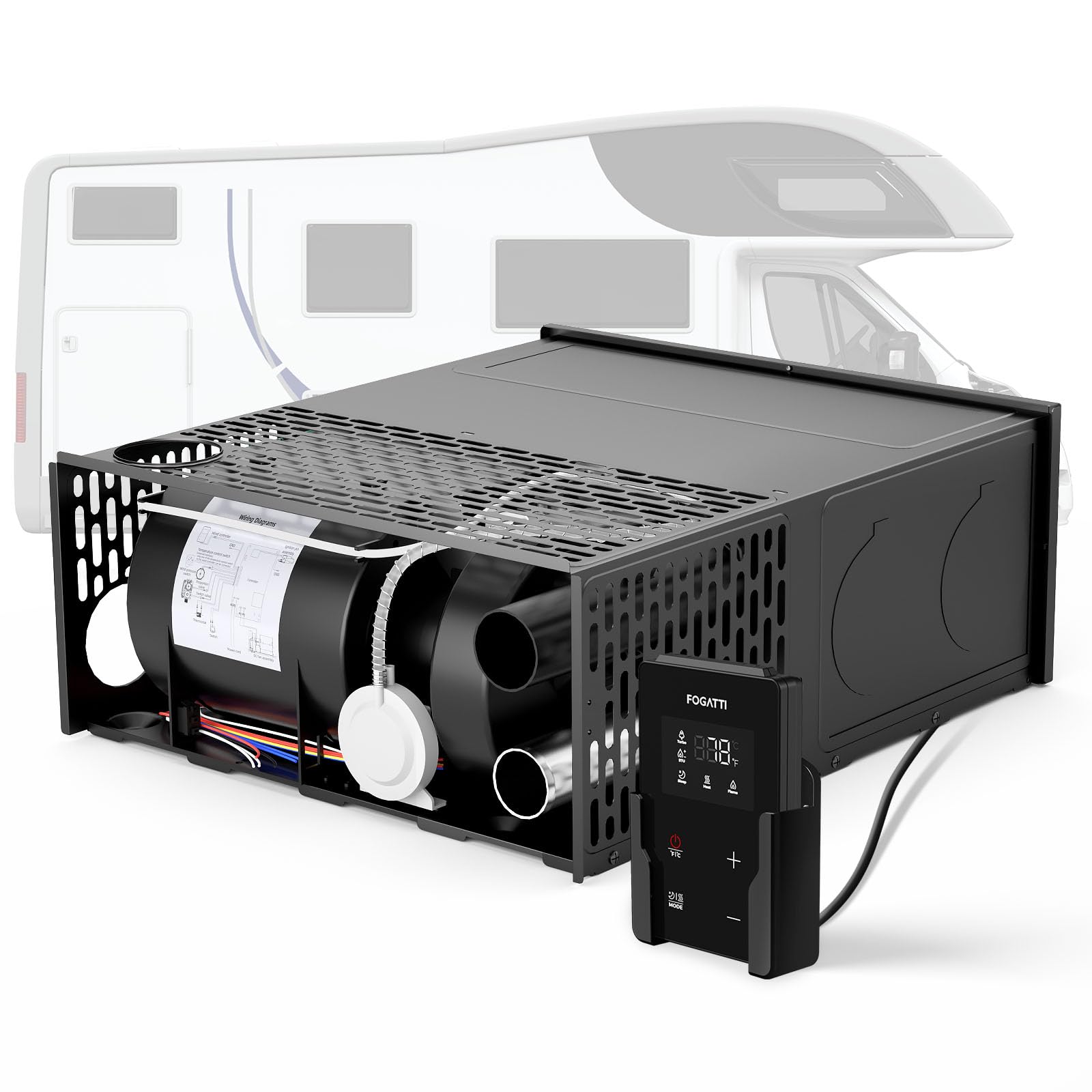 FOGATTI Camper Furnace 35,000 BTU for Camper, Motorhome, RV Owners