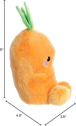 Miniatura 5 de Aurora® Adorable animal de peluche Palm Pals™ Cheerful Carrot™, juego de bolsillo, diversión coleccionable, naranja, 5 pulgadas