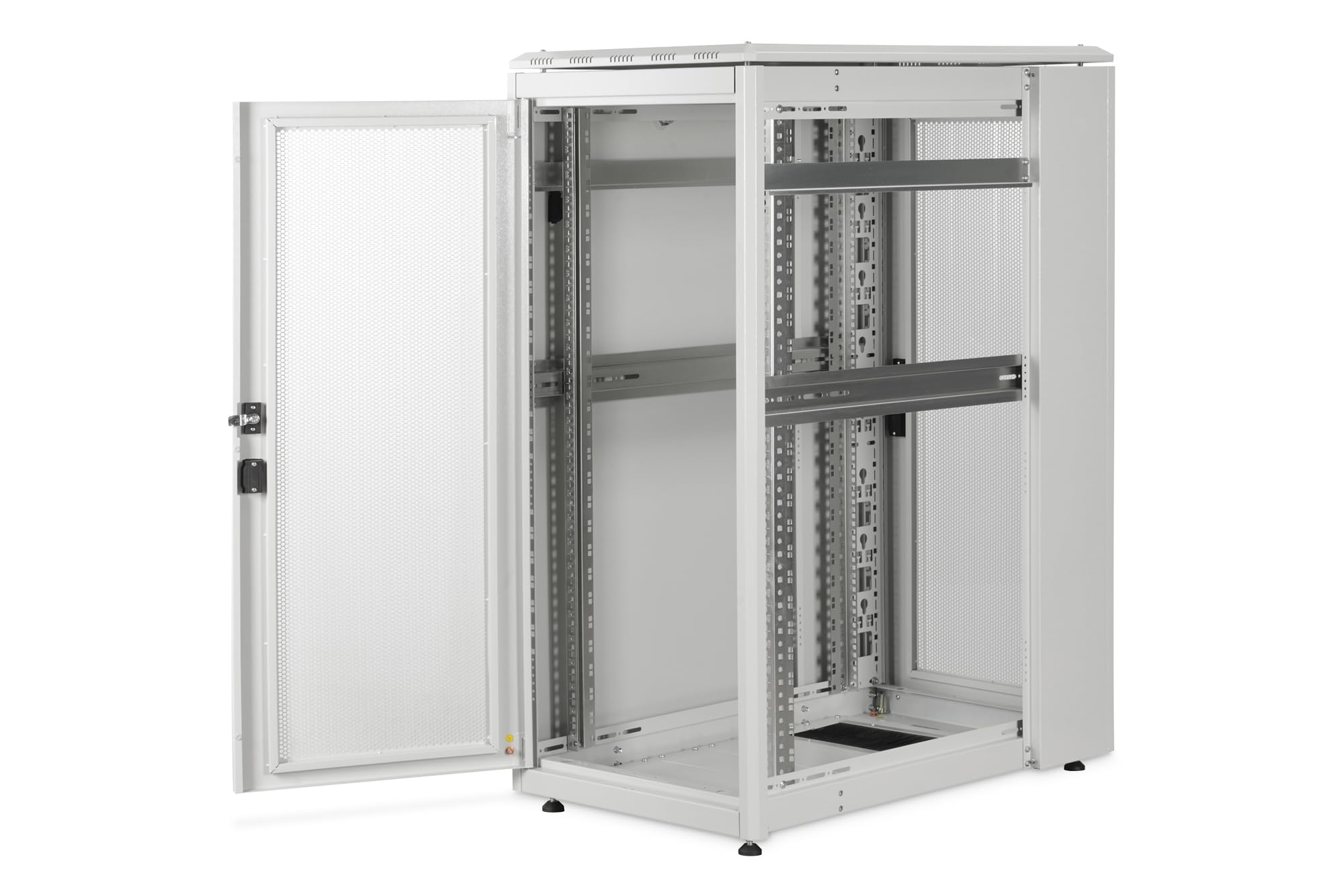DIGITUS Armario para servidores – 19 Pulgadas, 26 U – 60 x 100 cm – Serie Unique Server-N – Capacidad de Carga 1200 kg – Profundidad útil 1135 mm – Puerta de Acero Perforada – Gris