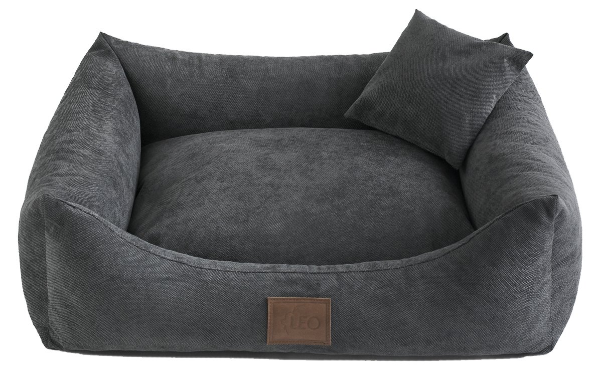 Sofa Sun. 6 Größen, 4 Farben. Hundebett, Hundekissen, Hundesofa,Hundekorb. (L-100X80, Graphit)