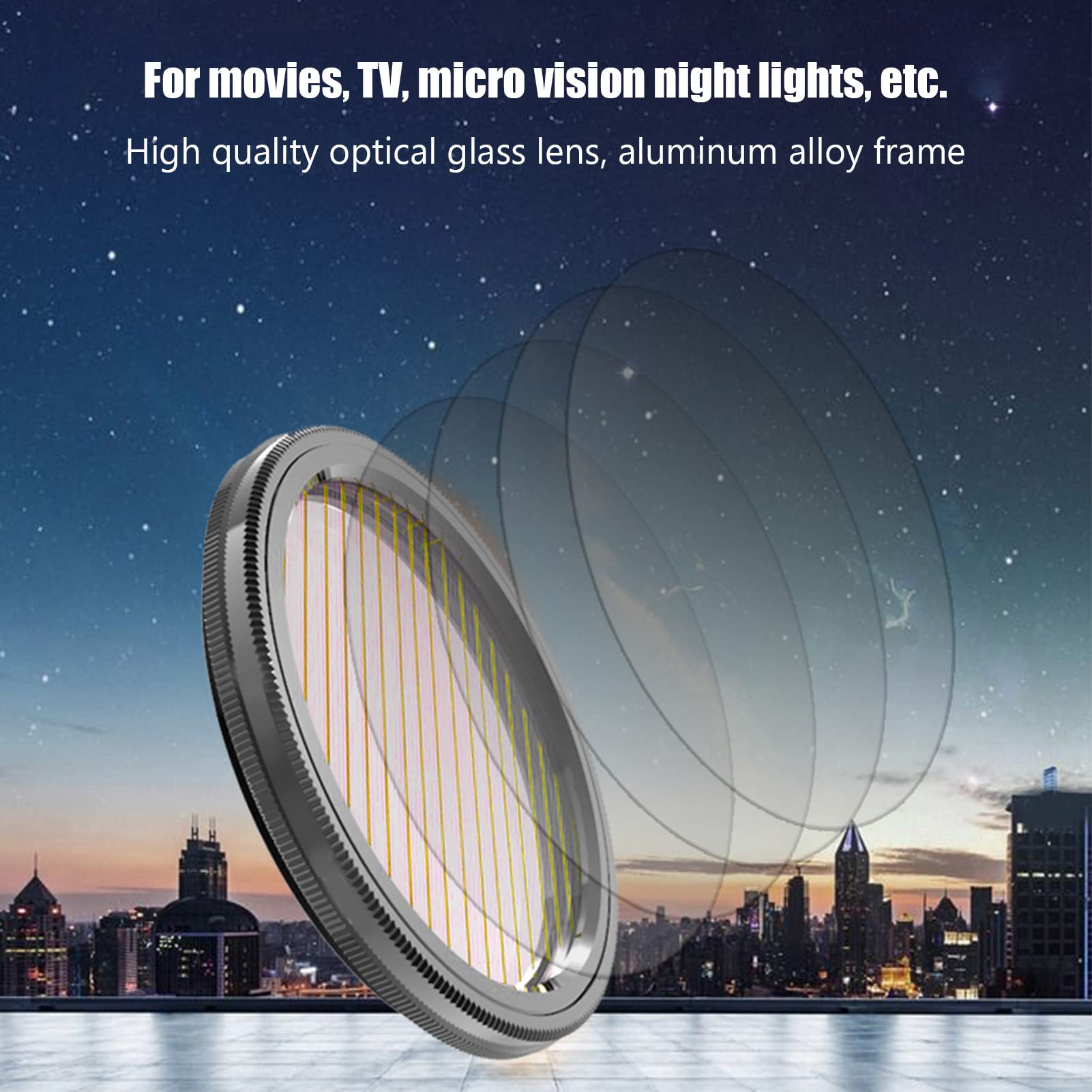 Elprico Anamorphic Lens Filter Für 3 Pro Drone – Streak-Effekt In Gebürstetem Gold