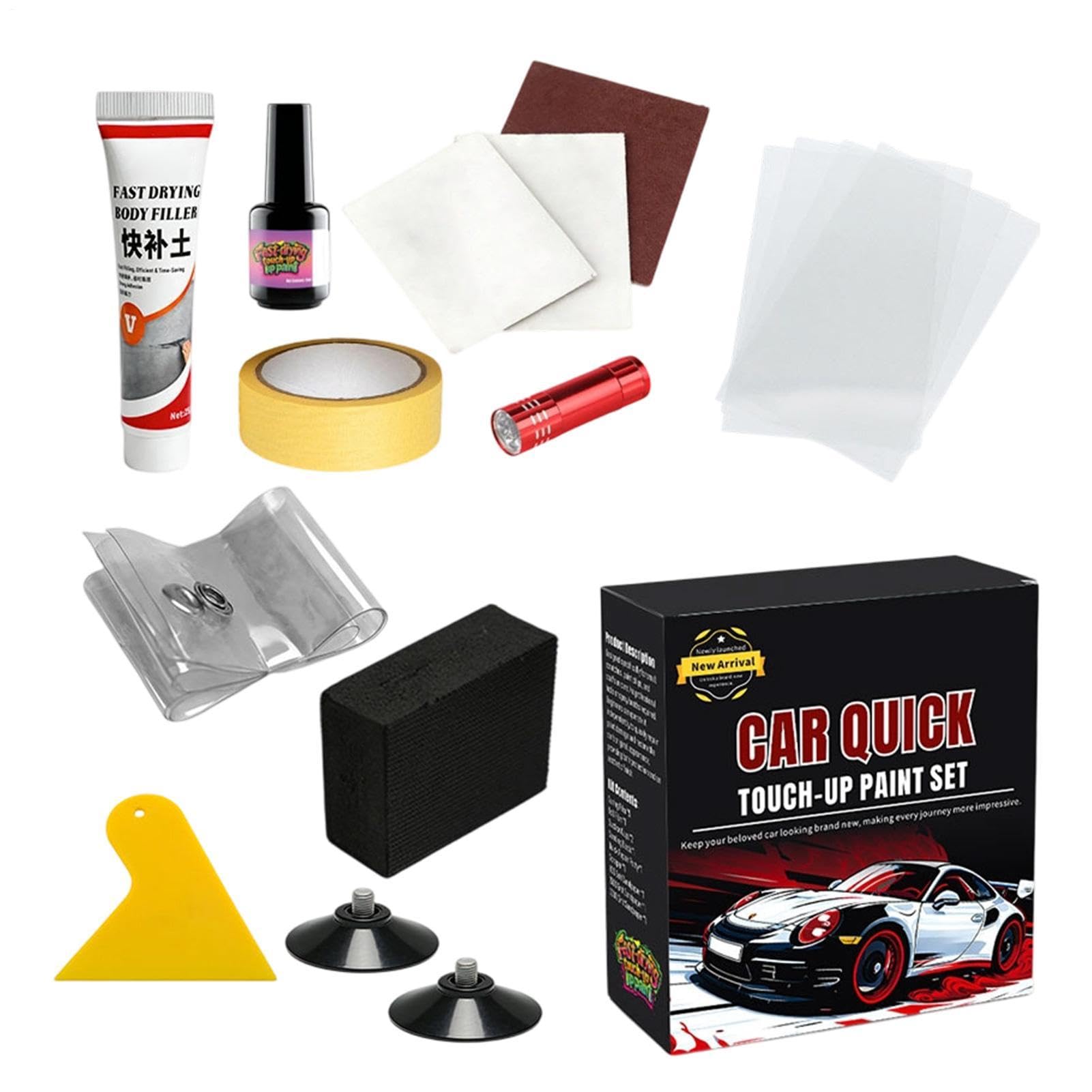 Eliminador de rayones para coche: kit de pintura para reparar la puerta y moto 8