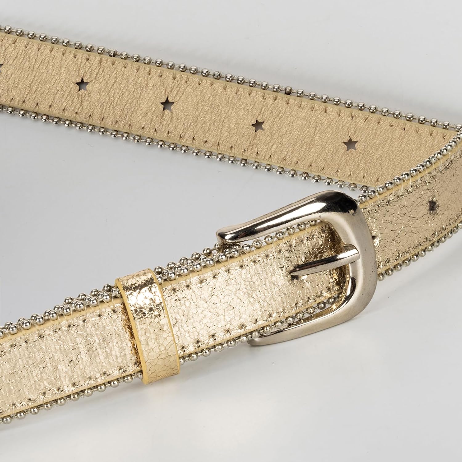 XuoAz Kids-Western-Belts for Boys-Girls Cowboy-Cowgirl Leather Belt Star Engraved Belts for Jeans Pants(Waist for 21"-25")