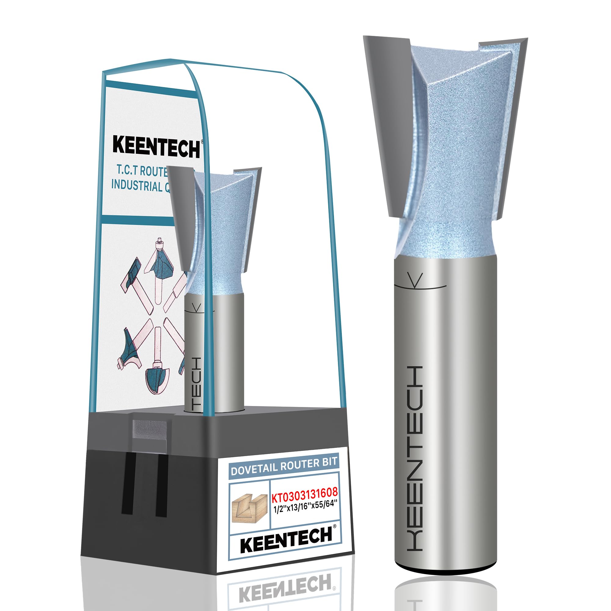 Lot De 11 Fraises De Défonceuse (router Bits) KEENTECH - Pour Travail Du Bois - Neuf