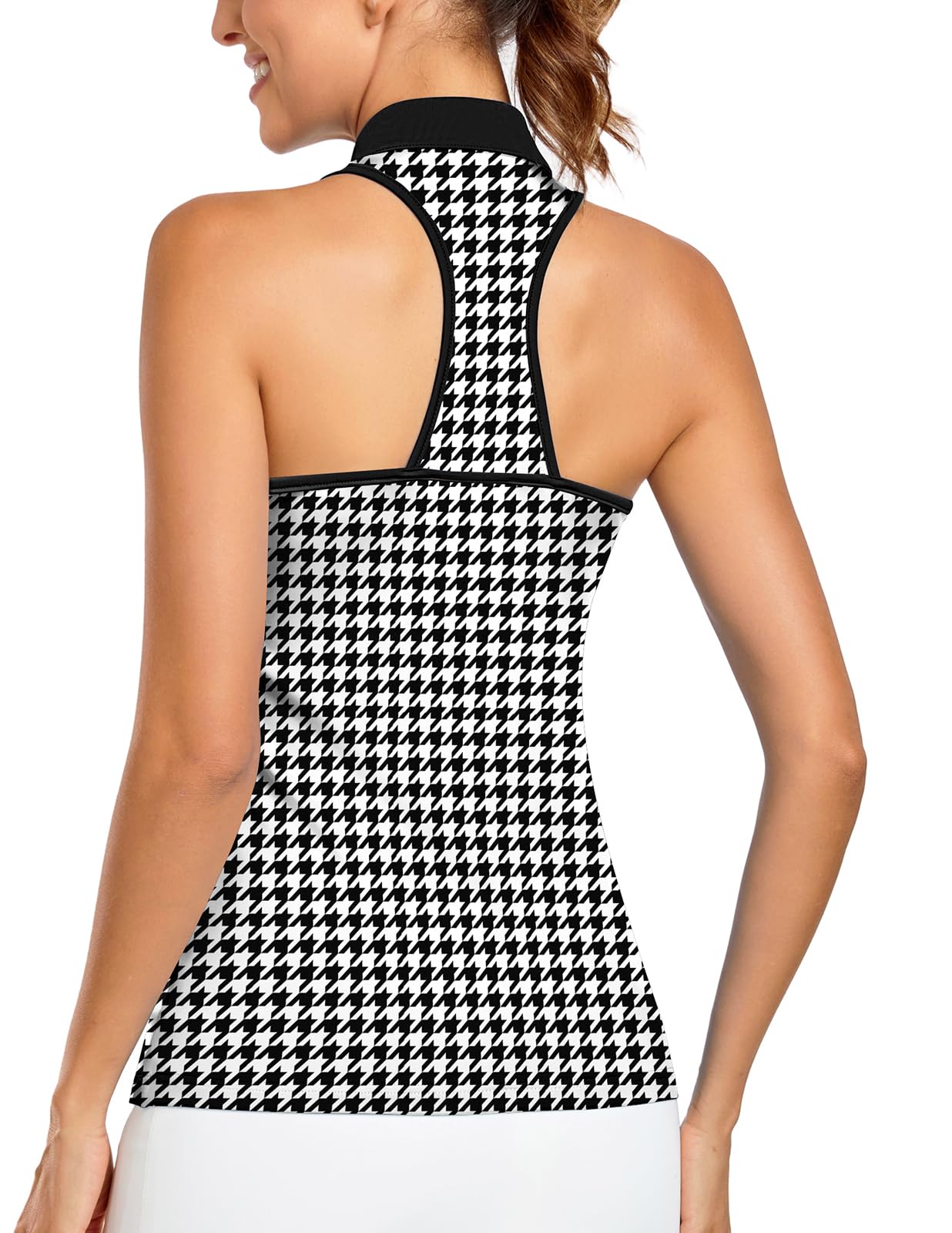Women's Golf Shirts Tank Tops Sleeveless Tennis Polo Racerback with Collar Athletic Tanks Quick Dry