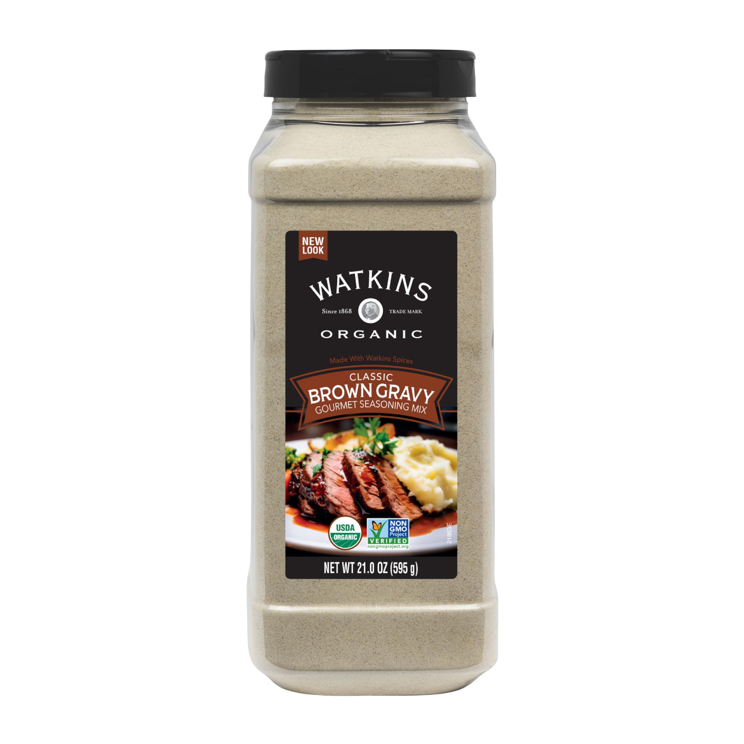 Watkins Organic Brown Gravy Seasoning Mix, 21 Ounce (Pack of 1)
