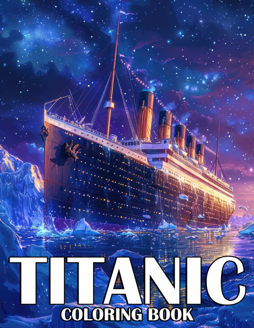 Titanic Coloring Book: Majestic Ship Coloring Pages with Ocean Adventure Scenes for Young Explorers and History Lovers