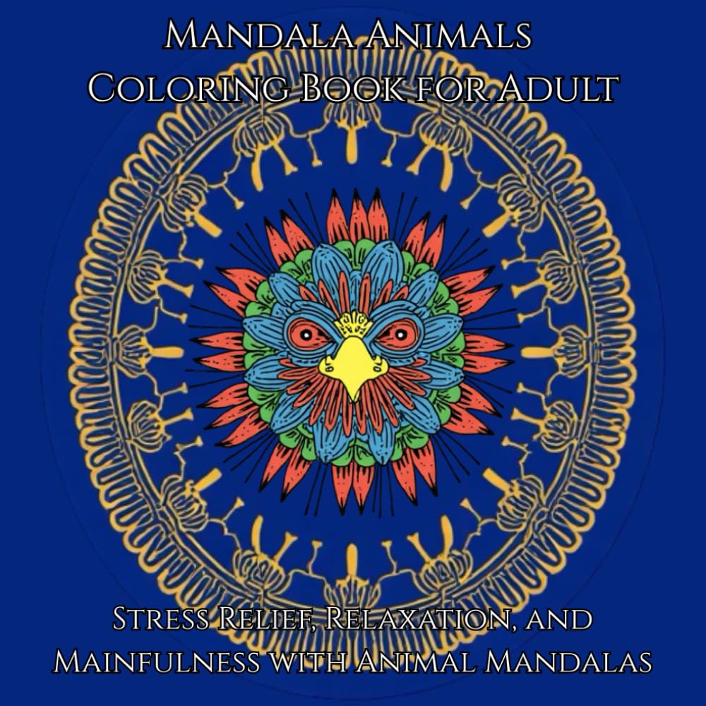 Mandala Animals Coloring Book for Adults