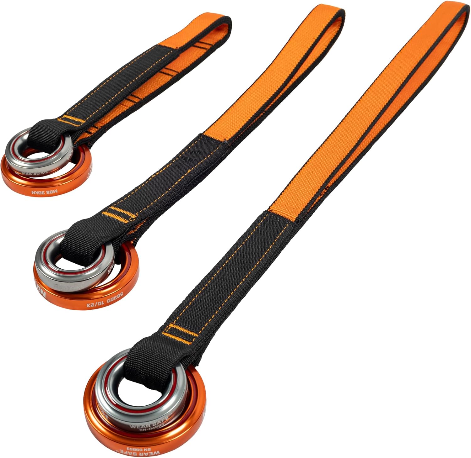 Notch 24" Friction Saver with Large and Small Aluminum Wear Safe Rings, Fray Resistant Custom Nylon Webbing, 23kN Product Rating, Meets ANSI Z133 and CE Certified (NAFS-W2)
