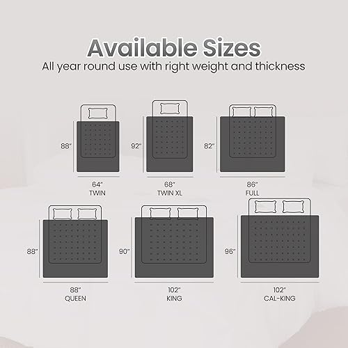 Miniatura 94 de Utopia Bedding - Edredón acolchado con presillas en las esquinas, costuras en caja, relleno alternativo, tamaño individual (beige)