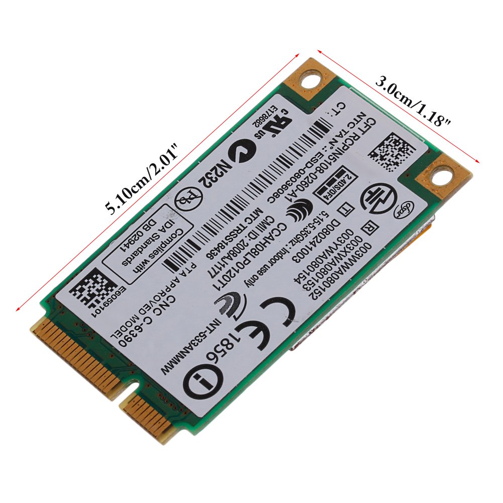 Carte wifi Intel 512AN-MMW LENOVO THINKPAD R400 TYPE 7440 43Y6493