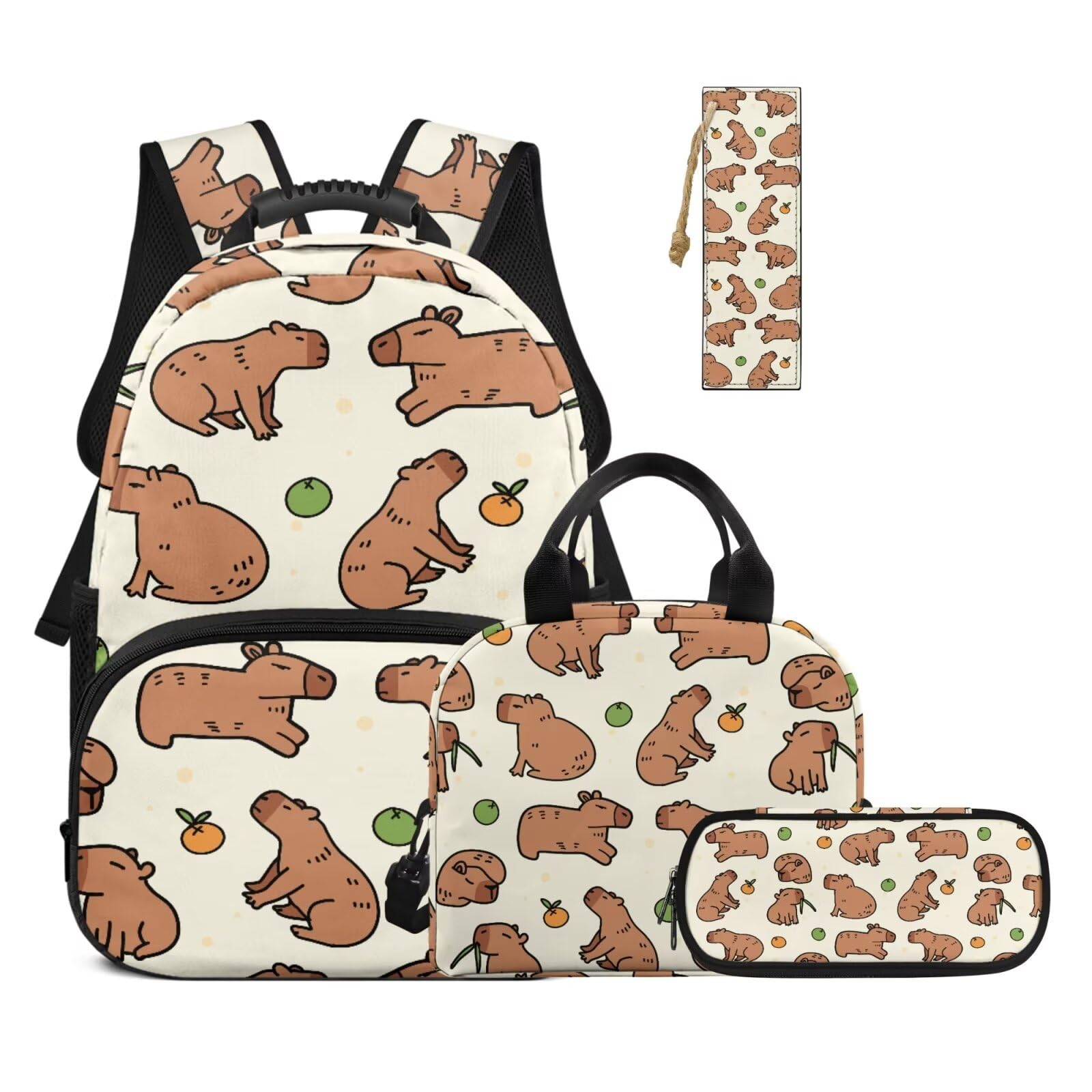 HUGS IDEA Zaino per bambini Borsa per libri scolastici per ragazze 4-6 6-8 8-10 Set di borse per la scuola carino