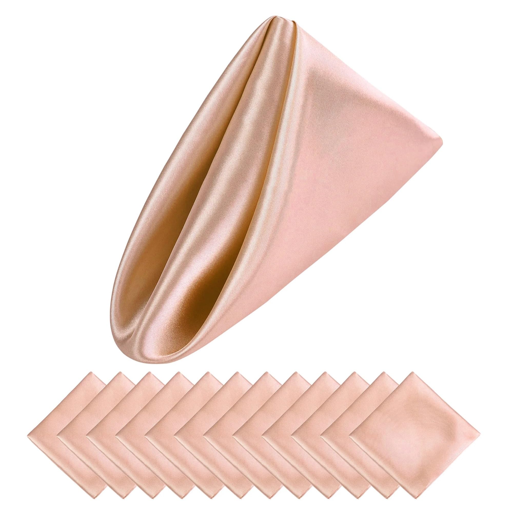 30PCS 30x30cm Wedding Green Satin Napkin Soft Table Napkins For Romantic Party Dinner Decoration