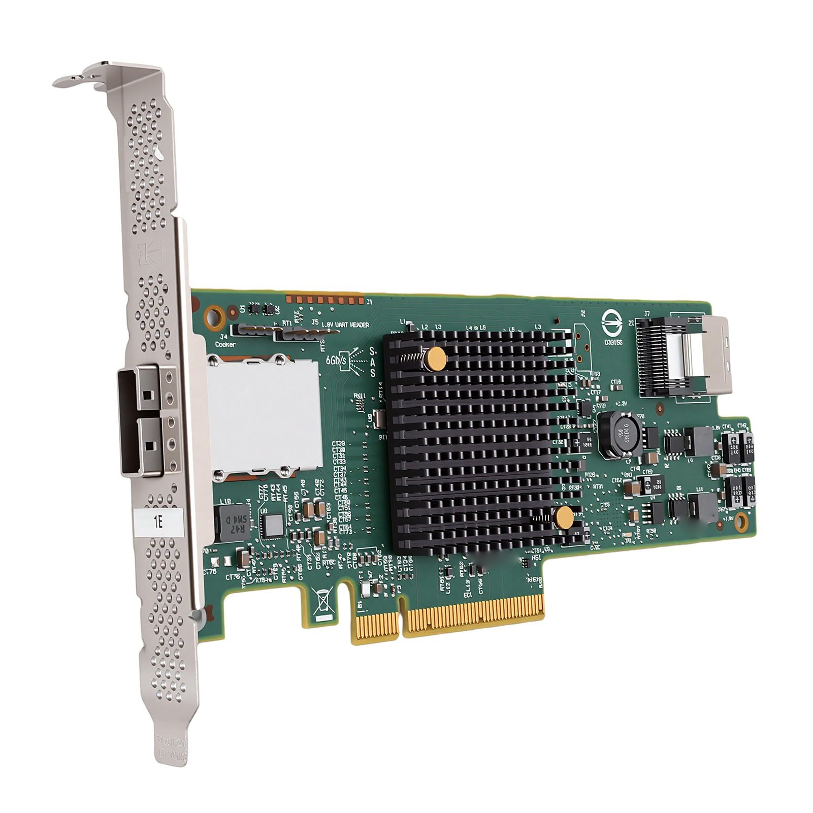 VBESTLIFE Scheda Controller HBA PCIe 3.0 X8 da 6 Gb/s, SAS Serial ATA a 8 Porte SFF8087 SFF8088 con RAID 0/1/10/1E Integrato per Wins Linux VMware