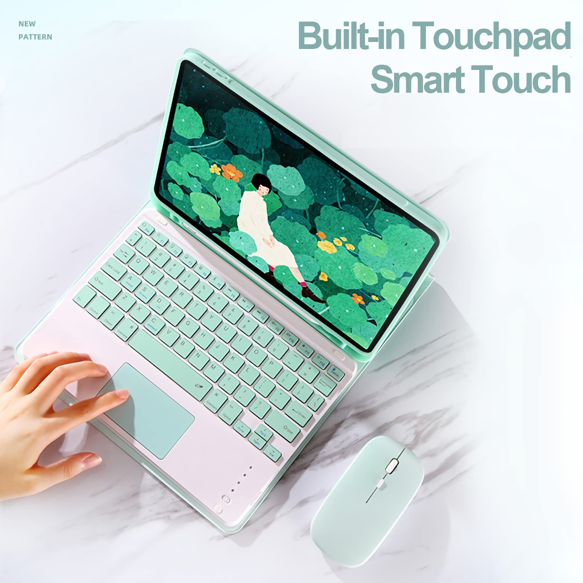GKABXY Hoesje met toetsenbord voor iPad Pro 11 4e / 3e / 2e generatie