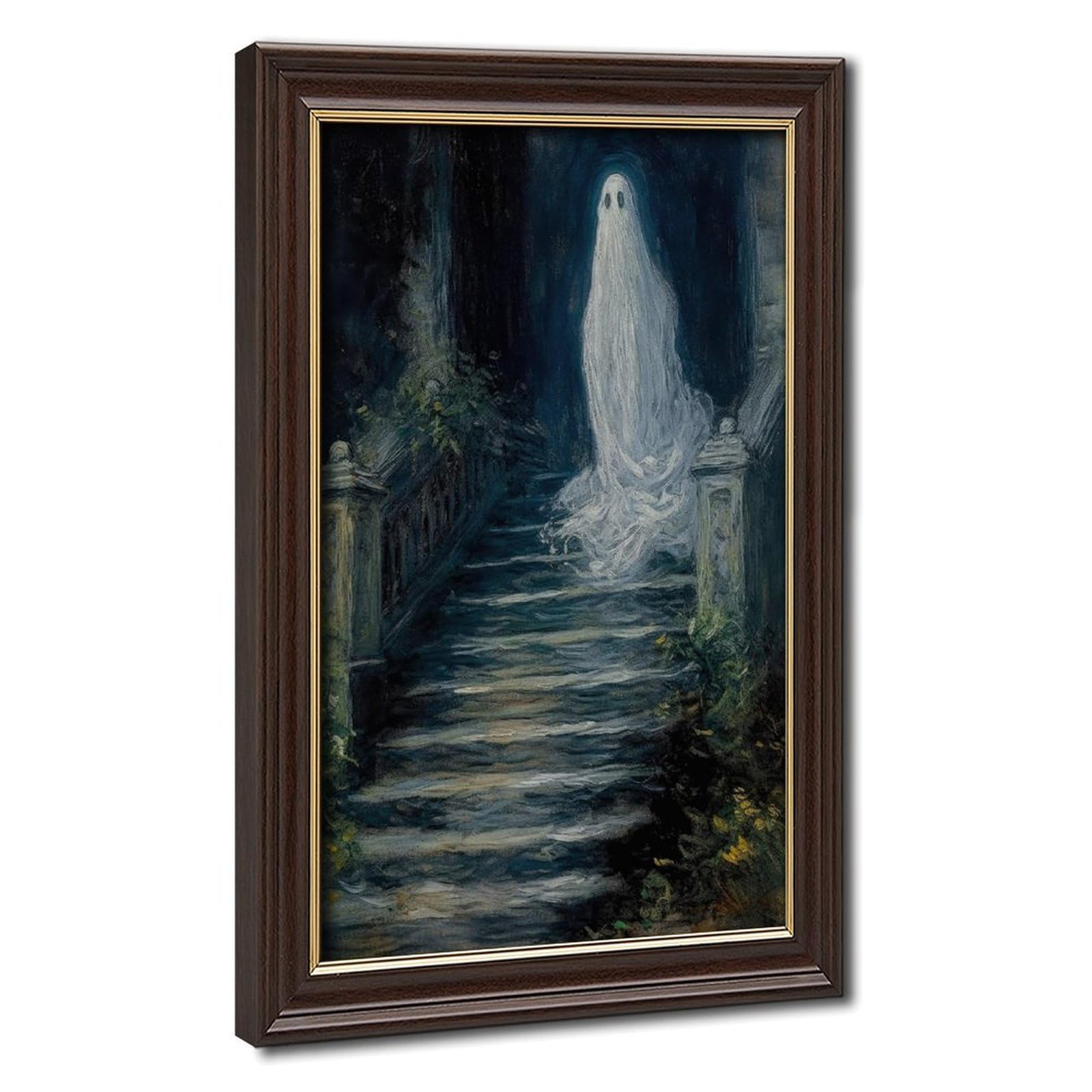 Bareronor Vintage Ghost Canvas Poster Bedroom Decor Landscape Office Room Decor Gift 20" L X 30" W