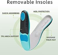 Vista 5 de OrthoComfoot Zapatos ortopédicos cómodos sin cordones para hombre con soporte de arco, mocasines ortopédicos para fascitis plantar, zapatos de lona