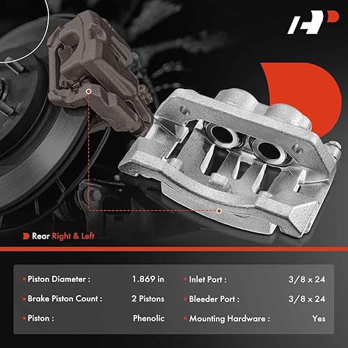 Miniatura 2 de A-Premium Conjunto de pinza de freno de disco con soporte compatible con modelos Ford seleccionados  para F-250 Super DutyF-350 Super Duty 2008 2009