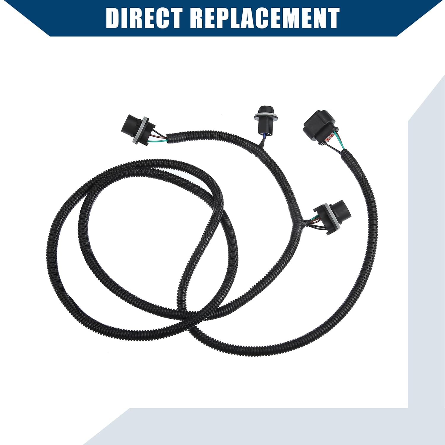 Tail Light Lamp Wiring Harness for Chevy Silverado 1500 2014 2015 for Chevy Silverado 2500HD 2015 / Passenger Side Tail Lamp Wiring Harness/Durable Plastic / 1Pcs Black
