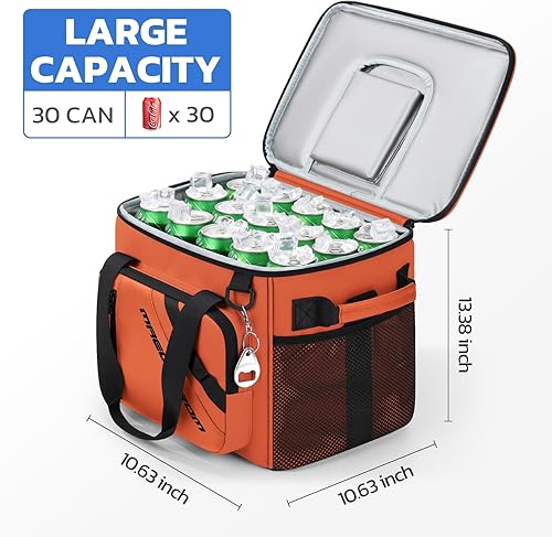 Miniatura 5 de Maelstrom 30 Can Large Leakproof Soft Cooler Bag, Insulated Collapsible Ice Chest with Bottle Opener, Portable for Beach, Camping, Travel & Shopping