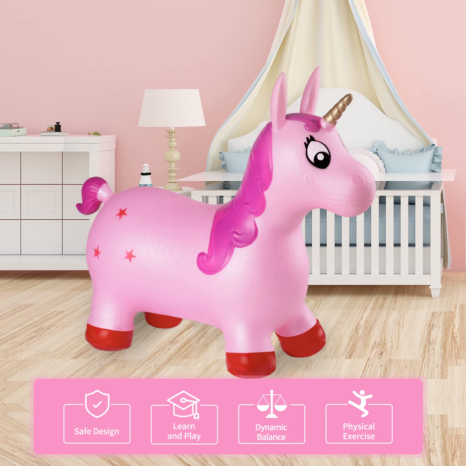 Salto De Unicornio Para Saltar PUERTOESPADA Unicornio Montable