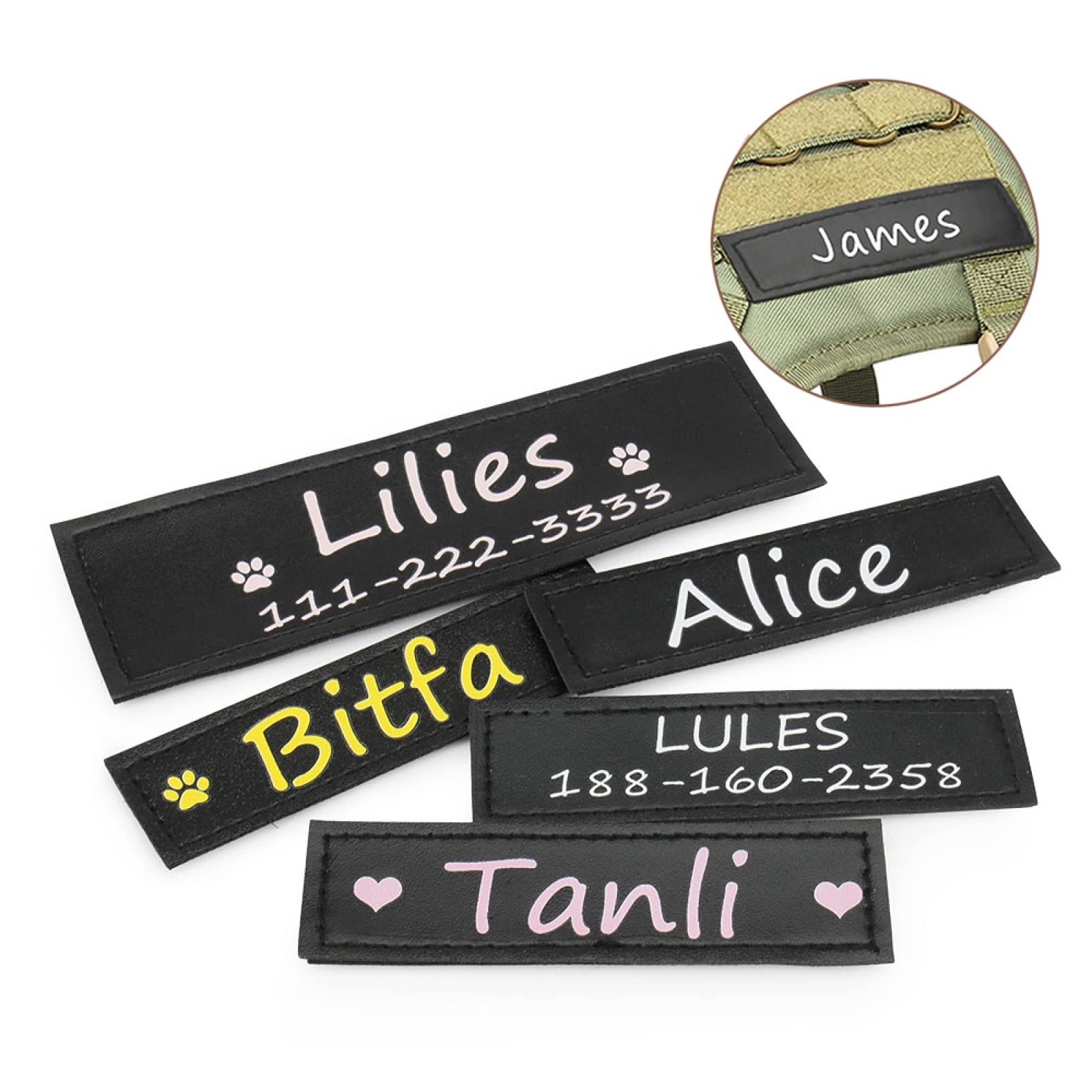 Collare Per Cani Personalizzato Personalizzato Inciso ID Targhetta Accessori Collari Per Animali Domestici Per Cani Di Taglia Piccola E Media Bulldog Francese Perro - Foto 3