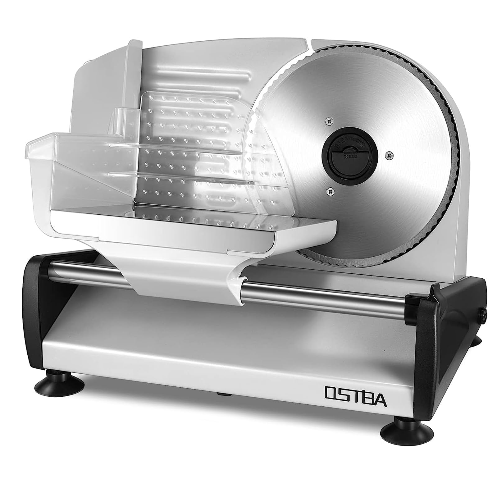 OSTBA Electric Meat Slicer, Removable 7.5" Serrated Blade, 200W