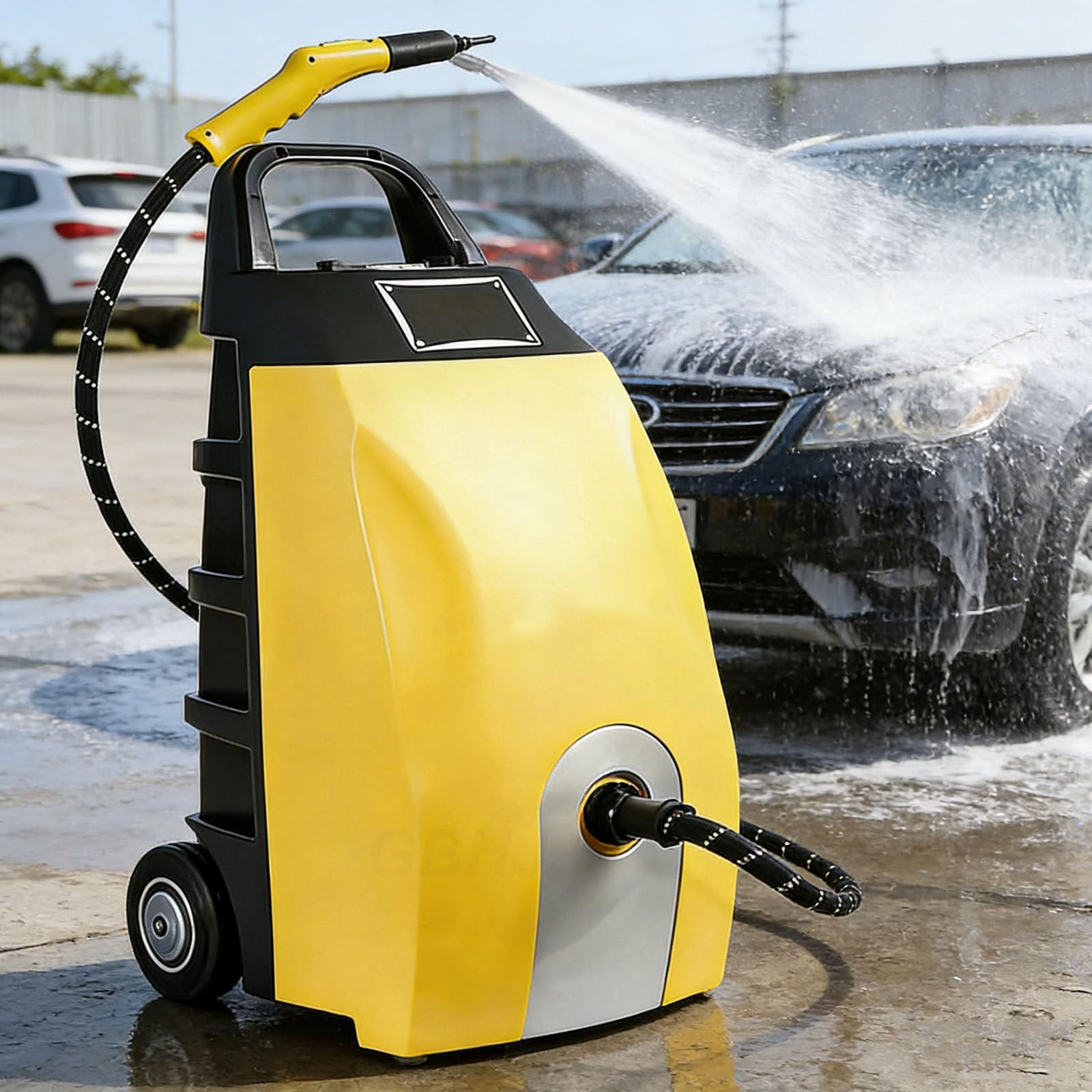 3000W High Pressure Steam Cleaner Portable steam Cleaner with 3 5L Water Tank w Continuous Steam 6 Accessories