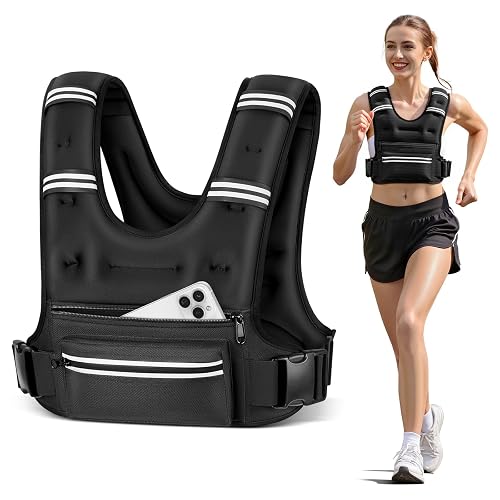 Mieakvool Weighted Vest 8/12/16/20 lb with Pockets