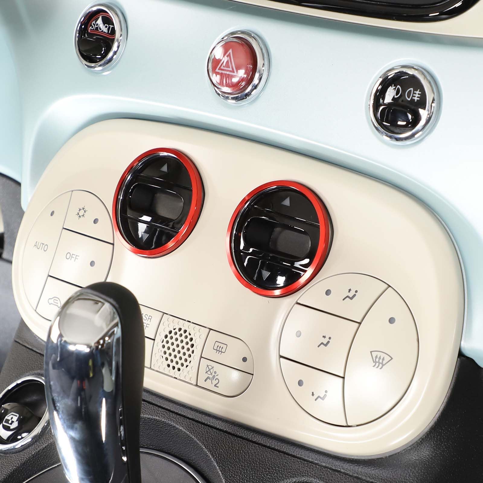 Kohlefaser Handbremse Abdeckung Für Fiat 500 - Mittelkonsole Aufkleber Schwarz