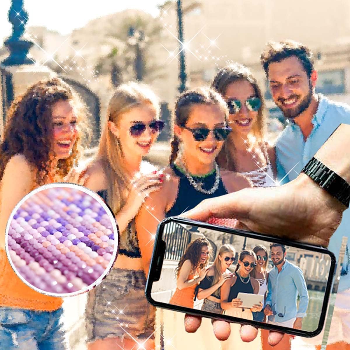 GSCSP Custom Diamond Drawing|Personalized Photo Customized Diamond Drawing|Painting,Custom Your Own Picture Diamond Drawing Painting Custom Round | Square Drill 80x100cm