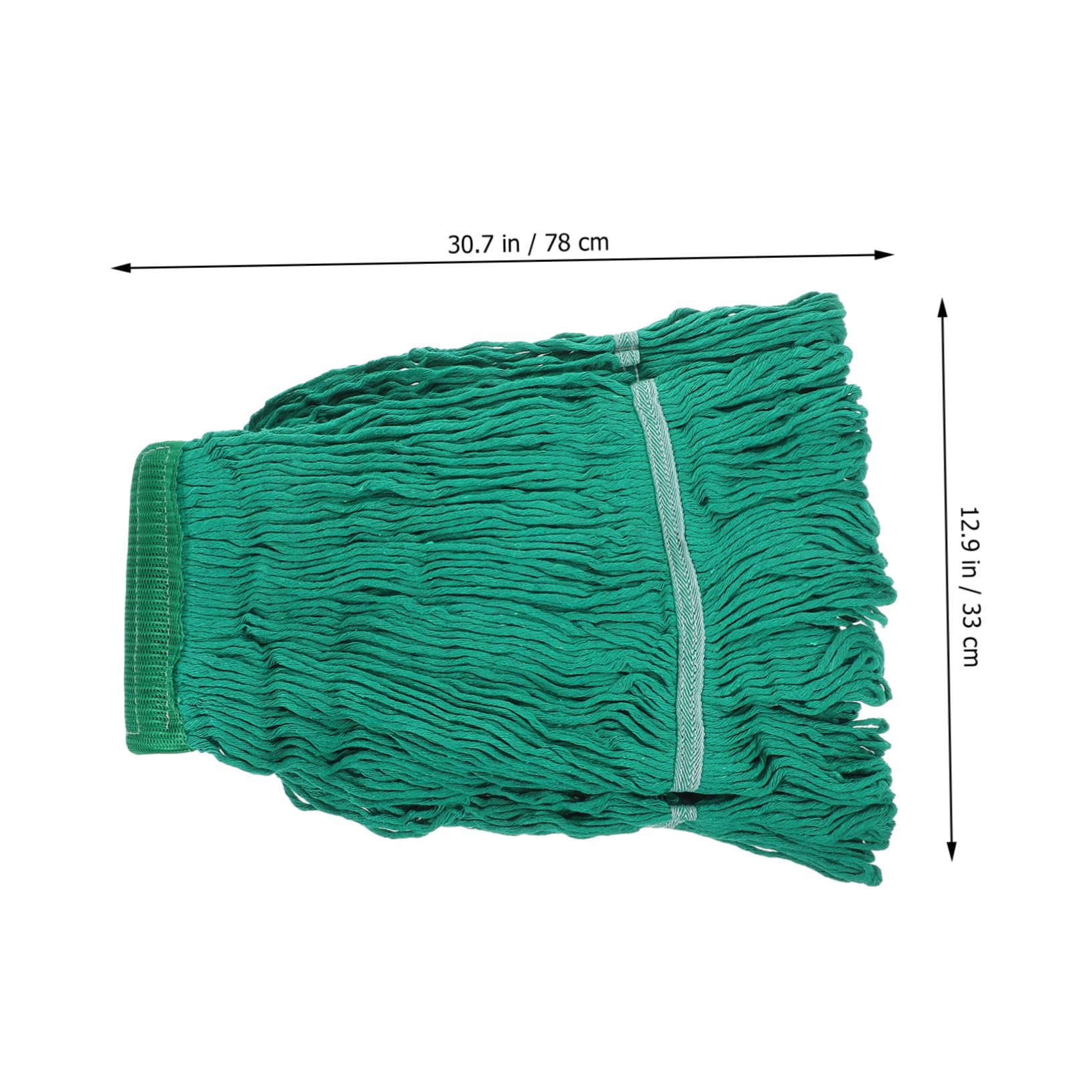 UKCOCO Recambio De Fregona Absorbente 2 Unidades De Hilo De Algodón Lavable Para Limpieza Mopa Suelos Duros y Cerámica, Almohadillas Reutilizables Hogar, Repuesto Práctico Amarillo y Verde