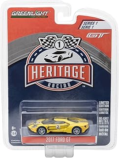 Greenlight 1:64 F&ord GT Racing Heritage Series 1 - 2017 F&ord GT 1967 #2 F&ord GT40 Mk.IV Tribute 13200-E [Shipping from Canada]