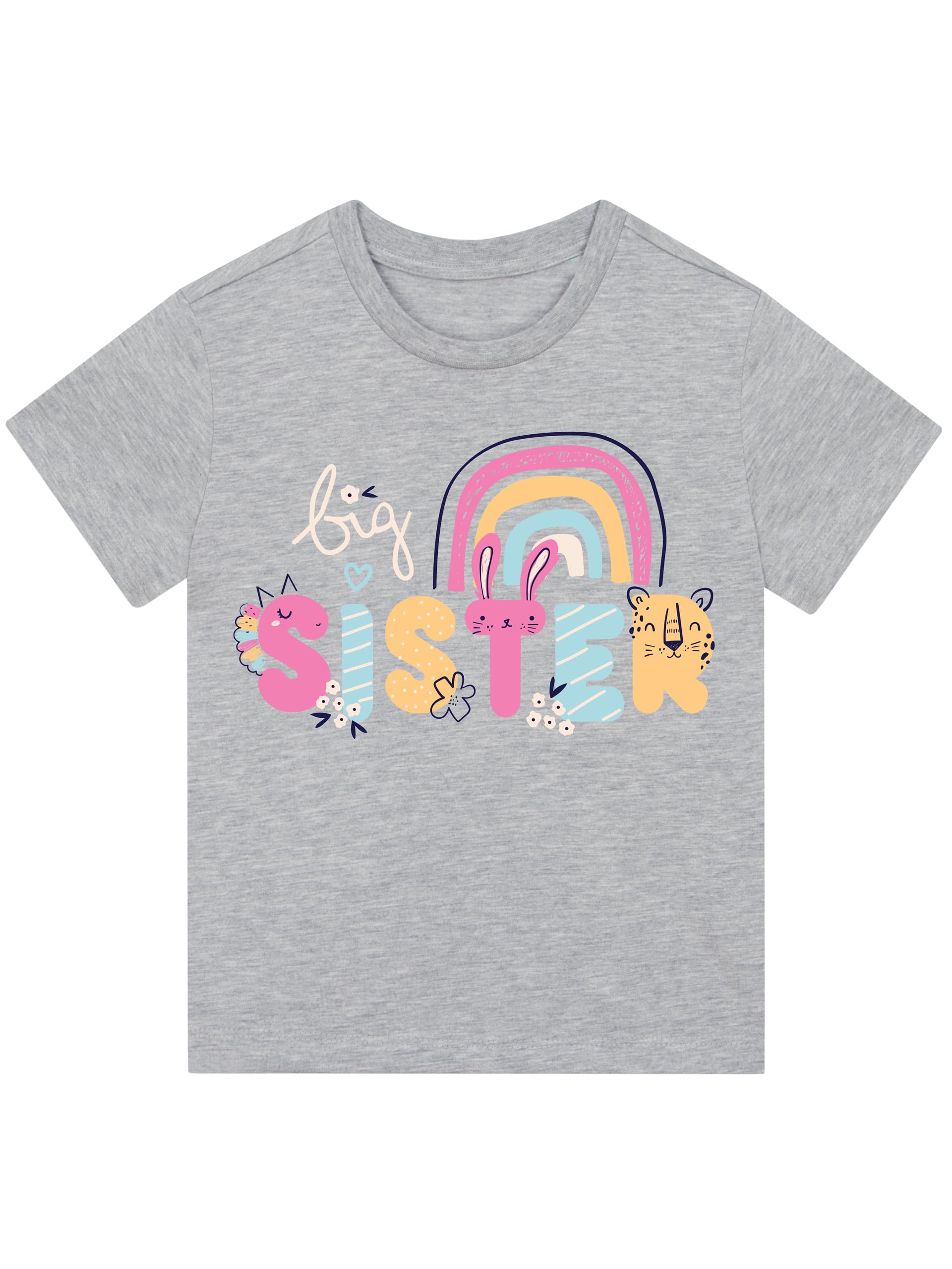 Harry Bear Girls T Shirt | Big Sister T-Shirt | Summer Top for Girls | Ages 3 to 12 Years