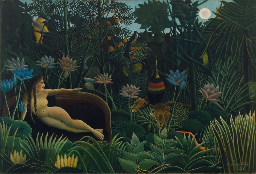 Berkin Arts Henri Rousseau Giclee Canvas Print Paintings Poster Reproduction Large Size(Le Reve)