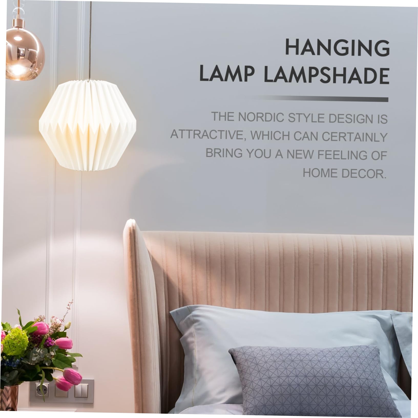 DOITOOL 3pezzi Lampadario Geometrico Artigianale Paralume Nordico Elegante Per Illuminazione Domestica Design Semplice e Decorativo Resistente e Durevole Per Ambienti Moderni e Accoglienti