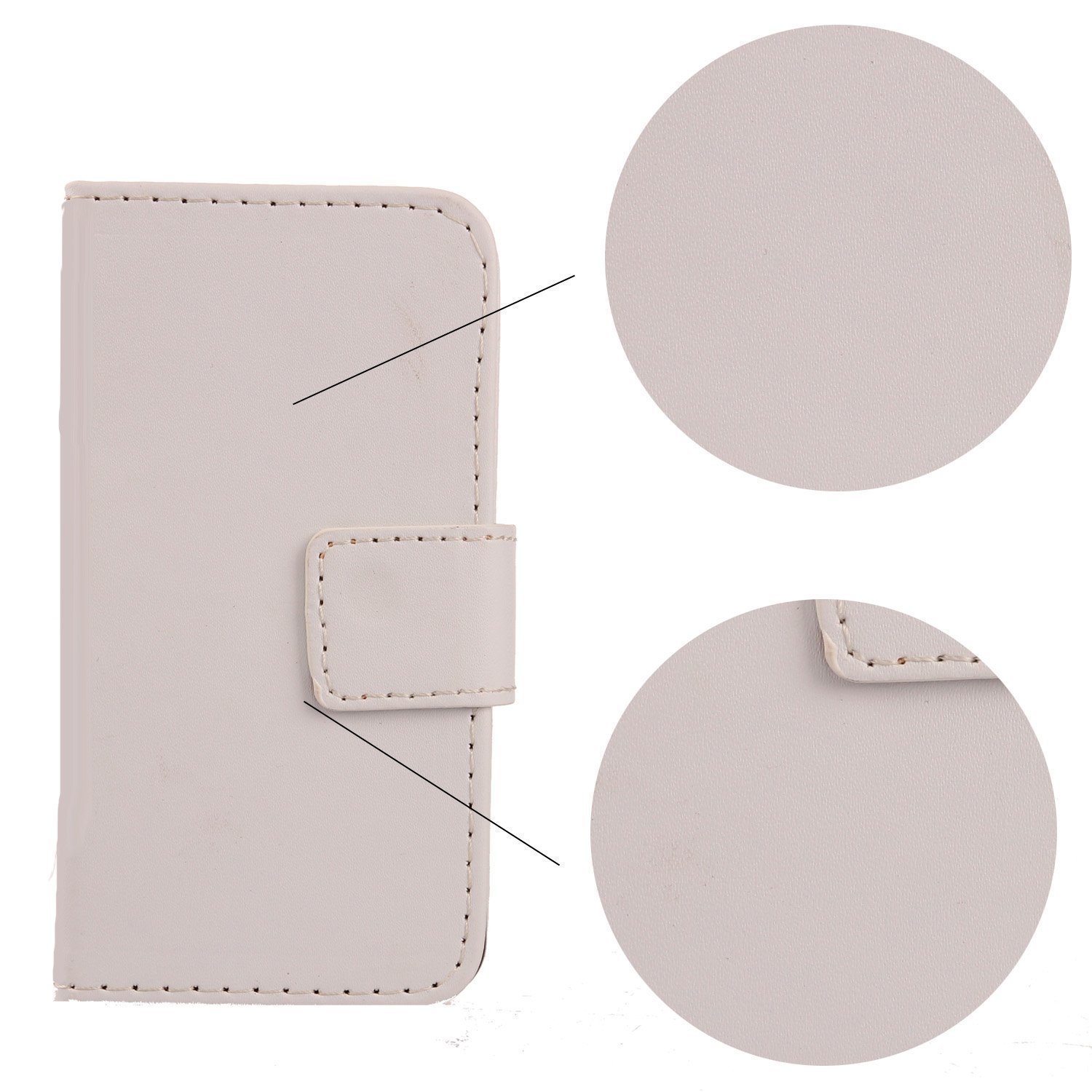 PU Leder Flip Case Für Sony Xperia X F5121 – Brieftaschen-Design Mit Kartenfächern, Schwarz