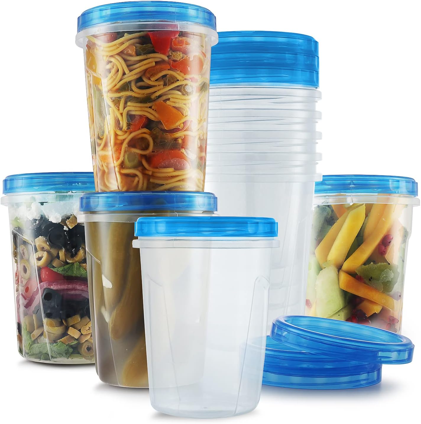 Tafura Freezer Soup Containers for Food with Twist Top Lids