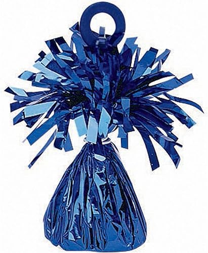 Amscan Peso del globo de aluminio, 6 onzas, azul