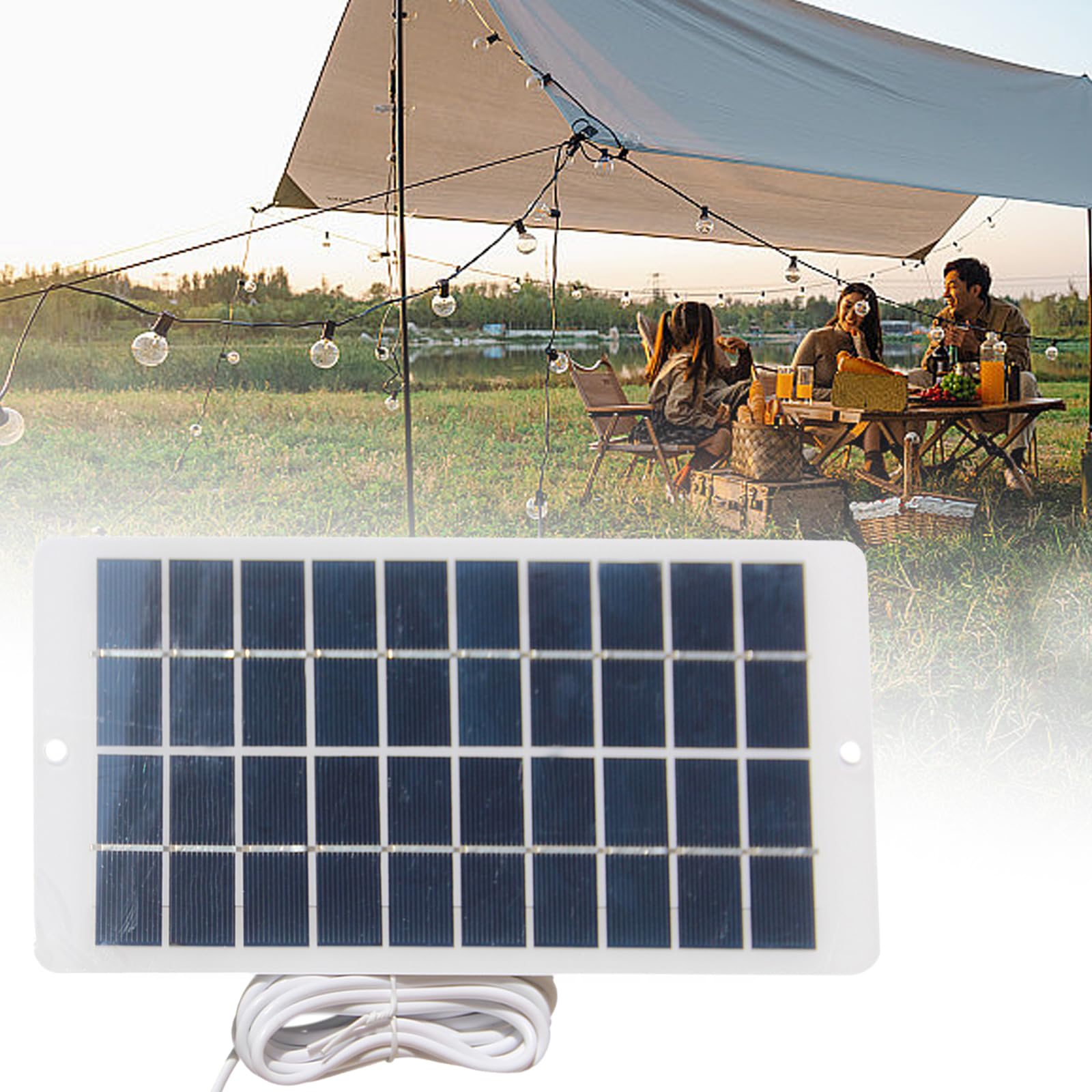Pannello solare 4.5W per telecamera di sicurezza esterna 5V USB pannello solare addebita per batteria ricaricabile alimentato fotocamera