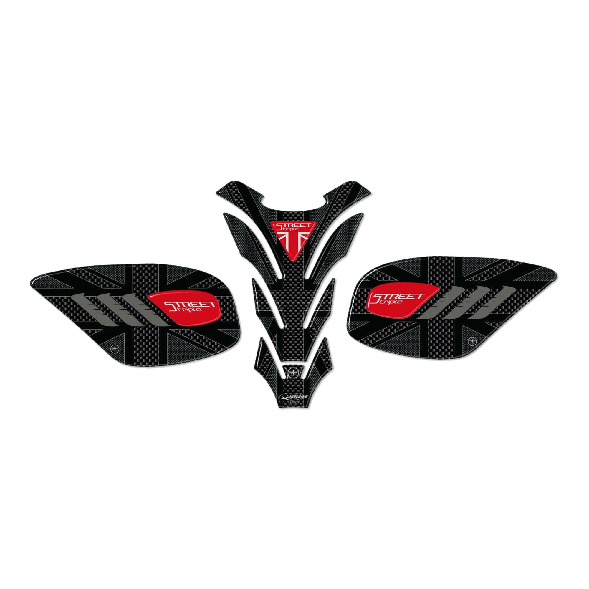 Tripple R Sticker Labelbike - 3D Resin Sticker Motorcycle Tank Pad Protection Compatible ...