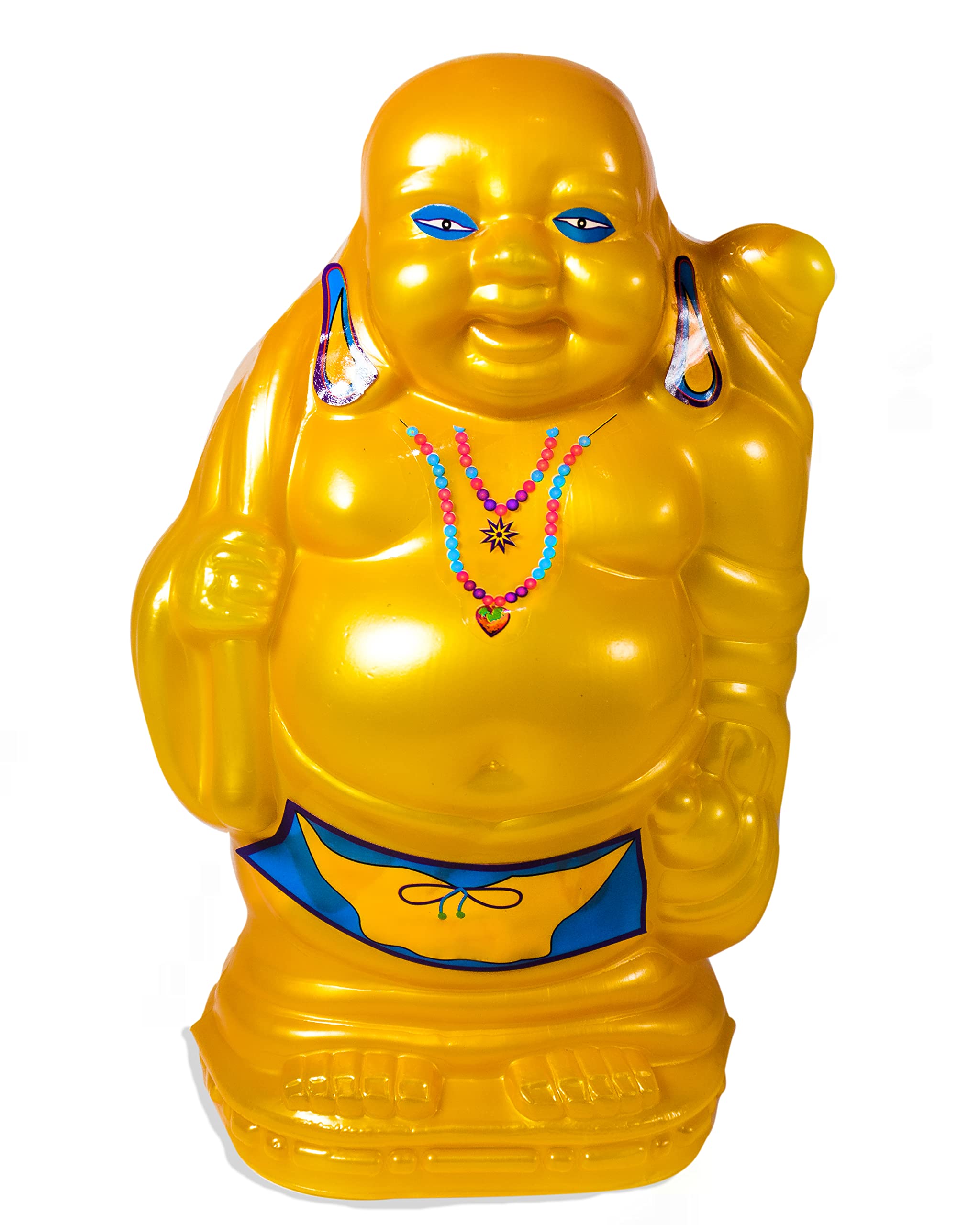 Sonanshi Laughing Buddha Character Piggy Bank Coin Box Money Box for Kids (Colour May Vary)-image-7